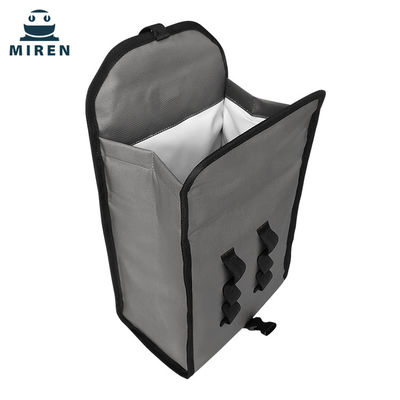 Wiederverwendbare, faltbare, isolierte Kühltasche, 6 l, dunkelgraue Farbe für die Lebensmittelkonservierung