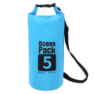 Wasserdichter 500D-PVC-Trockenbeutel für den Außenbereich mit 5 l, 10 l und 15 l Fassungsvermögen