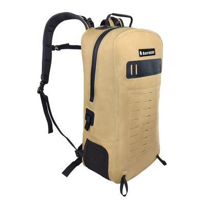 Gelber 25l-Wanderrucksack, wasserabweisendes Wanderrucksack-TPU 840D-Material