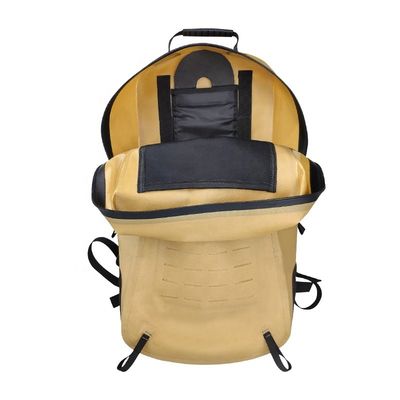 Gelber 25l-Wanderrucksack, wasserabweisendes Wanderrucksack-TPU 840D-Material