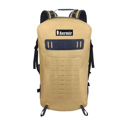 Gelber 25l-Wanderrucksack, wasserabweisendes Wanderrucksack-TPU 840D-Material