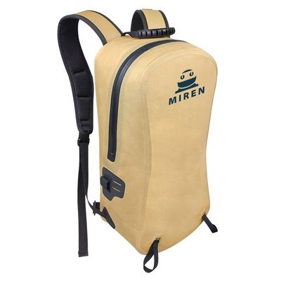 Leichter, gelber, wasserdichter Rucksack 13 Liter für Outdoor-Sport