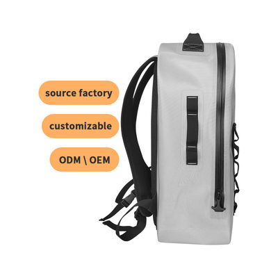 Leichter wasserdichter Wanderrucksack 25L hellgraue Farbe für Camping