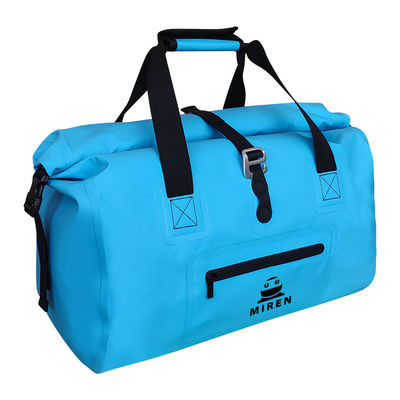 Tragbarer wasserdichter, blauer PVC-Trockenbeutel, leicht, 35 l Fassungsvermögen