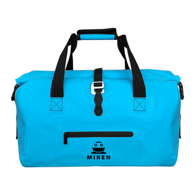 Tragbarer wasserdichter, blauer PVC-Trockenbeutel, leicht, 35 l Fassungsvermögen