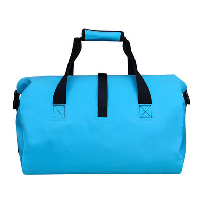 Tragbarer wasserdichter, blauer PVC-Trockenbeutel, leicht, 35 l Fassungsvermögen