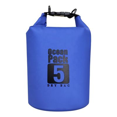 Wasserdichter Packsack aus blauem, schwarzem, gelbem PVC für Outdoor-Abenteuer OEM
