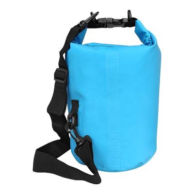 Wasserdichter Packsack aus blauem, schwarzem, gelbem PVC für Outdoor-Abenteuer OEM