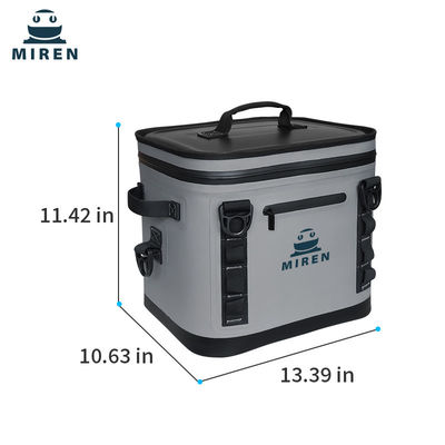 Isolierte Kühltasche für 24 Dosen mit Vordertasche aus Hypalon-Material