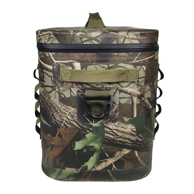 Tarnfarbene 20-Liter-Kühltasche, langlebig, quadratische Form, wasserdicht